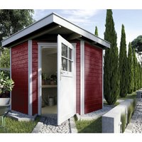 WEKA Ferienhaus »229 Gr.1«, Holz, BxHxT: 244 x 217 x 205 cm (Außenmaße inkl. Dachüberstand) – rot | Holz | 4,29 m² WEKA Ferienhaus »229 Gr.1«, Holz, BxHxT: 244 x 217 x 205 cm (Außenmaße inkl. Dachüberstand) – rot | Holz | 4,29 m²