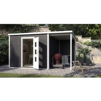 WEKA Gartenhaus »413 A Gr.1«, Holz, BxHxT: 410 x 244 x 260 cm (Außenmaße inkl. Dachüberstand) – grau Rabatt: 6 % WEKA Gartenhaus »413 A Gr.1«, Holz, BxHxT: 410 x 244 x 260 cm (Außenmaße inkl. Dachüberstand) – grau Rabatt: 6 %