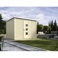 WEKA Ferienhaus »413 Gr.2«, Holz, BxHxT: 310 x 244 x 300 cm (Außenmaße inkl. Dachüberstand) – beige | Holz | 9 m² WEKA Ferienhaus »413 Gr.2«, Holz, BxHxT: 310 x 244 x 300 cm (Außenmaße inkl. Dachüberstand) – beige | Holz | 9 m²