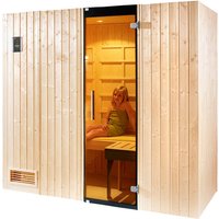 WEKA Infrarotkabine »UPPSALA Kombi BioS« für 3 Personen, Fronteinstieg – beige WEKA Infrarotkabine »UPPSALA Kombi BioS« für 3 Personen, Fronteinstieg – beige