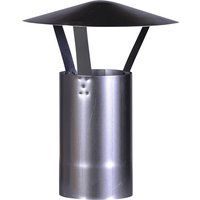 FIREFIX® Schornstein-Regenhaube, Ø: 12 cm, Stärke: 0,6 mm, Stahl – silberfarben FIREFIX® Schornstein-Regenhaube, Ø: 12 cm, Stärke: 0,6 mm, Stahl – silberfarben