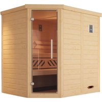 WEKA Ecksauna »Kemi Eck«, ohne Ofen, 195 x 200 x 145 cm – beige WEKA Ecksauna »Kemi Eck«, ohne Ofen, 195 x 200 x 145 cm – beige