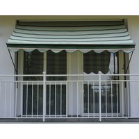 ANGERER FREIZEITMÖBEL Klemmmarkise, BxT: 400×150 cm, grün gestreift – gruen ANGERER FREIZEITMÖBEL Klemmmarkise, BxT: 400×150 cm, grün gestreift – gruen