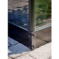 HALLS Fundamentrahmen für Gewächshaus Halls Qube+ 816, schwarz HALLS Fundamentrahmen für Gewächshaus Halls Qube+ 816, schwarz