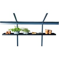 JULIANA Regal, LxBxH: 142 x 15 x 3,5 cm, Schwarz, Aluminium JULIANA Regal, LxBxH: 142 x 15 x 3,5 cm, Schwarz, Aluminium