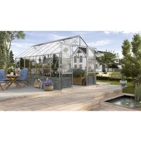 VITAVIA Gewächshaus Set »Cassandra«, 11,5 m², Stein/Aluminium/ESG Glas, winterfest – silberfarben VITAVIA Gewächshaus Set »Cassandra«, 11,5 m², Stein/Aluminium/ESG Glas, winterfest – silberfarben