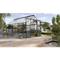 VITAVIA Gewächshaus Set »Cassandra«, 11,5 m², Stein/Aluminium/ESG Glas, winterfest – schwarz VITAVIA Gewächshaus Set »Cassandra«, 11,5 m², Stein/Aluminium/ESG Glas, winterfest – schwarz