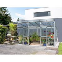 VITAVIA Gewächshaus »Aura«, 11,5 m², Kunststoff/Aluminium, winterfest – weiss VITAVIA Gewächshaus »Aura«, 11,5 m², Kunststoff/Aluminium, winterfest – weiss