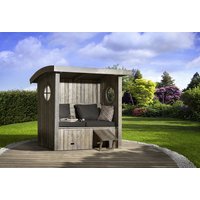 WEKA Gartenhaus »Merano«, Holz, BxHxT: 198 x 181 x 93 cm (Außenmaße inkl. Dachüberstand) – grau Rabatt: 6 % WEKA Gartenhaus »Merano«, Holz, BxHxT: 198 x 181 x 93 cm (Außenmaße inkl. Dachüberstand) – grau Rabatt: 6 %