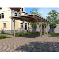WEKA Carport, Außenmaß BxT: 268 x 579 cm, Grün-Braun WEKA Carport, Außenmaß BxT: 268 x 579 cm, Grün-Braun