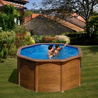 GRE Rundpool, braun, ØxH: 240 x 120 cm Rabatt: 20 % GRE Rundpool, braun, ØxH: 240 x 120 cm Rabatt: 20 %