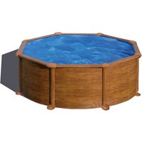 GRE Rundpool, Holzoptik, ØxH: 350 x 132 cm – braun Rabatt: 11 % GRE Rundpool, Holzoptik, ØxH: 350 x 132 cm – braun Rabatt: 11 %