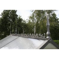 KGT Firstverzierung »alle KGT-Gewächshäuser (außer Flora und Rhodo)«, BxH: 10 x 30 cm, Aluminium - weiss Rabatt: 9 % KGT Firstverzierung »alle KGT-Gewächshäuser (außer Flora und Rhodo)«, BxH: 10 x 30 cm, Aluminium - weiss Rabatt: 9 %