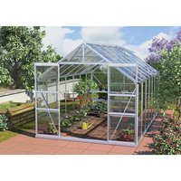 VITAVIA Gewächshaus »Mars«, B x L x H: 257 x 445 x 231,8 cm – silberfarben VITAVIA Gewächshaus »Mars«, B x L x H: 257 x 445 x 231,8 cm – silberfarben