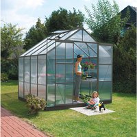 VITAVIA Gewächshaus »Mars«, B x L x H: 257 x 258 x 231,8 cm, – grau VITAVIA Gewächshaus »Mars«, B x L x H: 257 x 258 x 231,8 cm, – grau