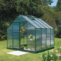 VITAVIA Gewächshaus »Merkur«, 6,7 m², Kunststoff/Aluminium, winterfest – gruen VITAVIA Gewächshaus »Merkur«, 6,7 m², Kunststoff/Aluminium, winterfest – gruen