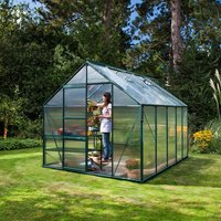 VITAVIA Gewächshaus »Merkur«, 8,3 m², Kunststoff/Aluminium, winterfest – gruen VITAVIA Gewächshaus »Merkur«, 8,3 m², Kunststoff/Aluminium, winterfest – gruen