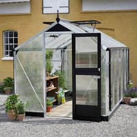 JULIANA Gewächshaus »Compact 8,2 m²«, BxT: 224 x 368 cm, 10 mm Stegdoppelplatten (SDPL) – silberfarben JULIANA Gewächshaus »Compact 8,2 m²«, BxT: 224 x 368 cm, 10 mm Stegdoppelplatten (SDPL) – silberfarben