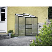 HALLS Gewächshaus »Altan«, BxT: 194 x 69 cm, 3 Sektionen, 4 mm Stegdoppelplatten (SDPL) – gruen HALLS Gewächshaus »Altan«, BxT: 194 x 69 cm, 3 Sektionen, 4 mm Stegdoppelplatten (SDPL) – gruen