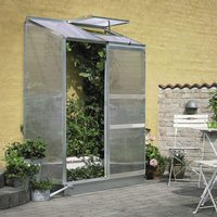 HALLS Gewächshaus »Altan«, BxT: 132 x 69 cm, 2 Sektionen, 4 mm Stegdoppelplatten (SDPL) – silberfarben HALLS Gewächshaus »Altan«, BxT: 132 x 69 cm, 2 Sektionen, 4 mm Stegdoppelplatten (SDPL) – silberfarben