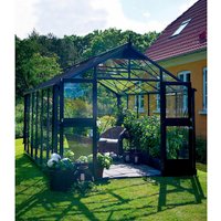 JULIANA Gewächshaus »Gärtner«, 18,8 m², Aluminium, winterfest – schwarz JULIANA Gewächshaus »Gärtner«, 18,8 m², Aluminium, winterfest – schwarz