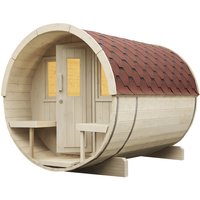 WOLFF FINNHAUS Fasssauna »Basic«, Fichtenholz, beige, 6 Personen Rabatt: 8 % WOLFF FINNHAUS Fasssauna »Basic«, Fichtenholz, beige, 6 Personen Rabatt: 8 %