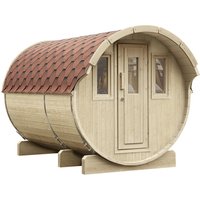 WOLFF FINNHAUS Fasssauna »Basic«, Fichtenholz, beige, 6 Personen WOLFF FINNHAUS Fasssauna »Basic«, Fichtenholz, beige, 6 Personen