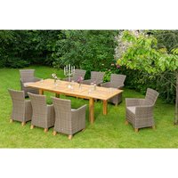 MERXX Gartenmöbelset »Toskana«, 8 Sitzplätze, Aluminium/Kunststoff/Akazienholz, inkl. Auflagen – beige Rabatt: 20 % MERXX Gartenmöbelset »Toskana«, 8 Sitzplätze, Aluminium/Kunststoff/Akazienholz, inkl. Auflagen – beige Rabatt: 20 %