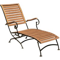 GARDEN PLEASURE Deckchair »Wien«, Stahl – braun GARDEN PLEASURE Deckchair »Wien«, Stahl – braun