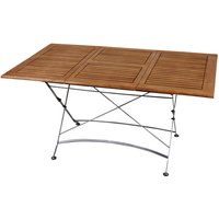 GARDEN PLEASURE Ausziehtisch »Wien«, mit Eukalyptusholz-Tischplatte, BxTxH: 150 x 90 x 74 cm – braun GARDEN PLEASURE Ausziehtisch »Wien«, mit Eukalyptusholz-Tischplatte, BxTxH: 150 x 90 x 74 cm – braun