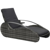 GARDEN PLEASURE Lounger »Alassio«, Stahl, BxHxT: 66,5 x 62,5 x 194 cm – grau GARDEN PLEASURE Lounger »Alassio«, Stahl, BxHxT: 66,5 x 62,5 x 194 cm – grau