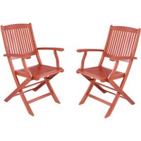 GARDEN PLEASURE Klapparmstuhl »Stockholm«, BxTxH: 52,5 x 59,5 x 90 cm, Holz – braun GARDEN PLEASURE Klapparmstuhl »Stockholm«, BxTxH: 52,5 x 59,5 x 90 cm, Holz – braun