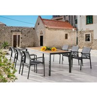 BEST Gartenmöbelset »Rhodos«, 6 Sitzplätze, Aluminium/Teakholz – grau Rabatt: 17 % BEST Gartenmöbelset »Rhodos«, 6 Sitzplätze, Aluminium/Teakholz – grau Rabatt: 17 %