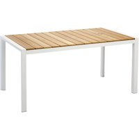BEST Tisch »Paros«, BxHxT: 160 x 76 x 90 cm, Tischplatte: Teakholz – weiss BEST Tisch »Paros«, BxHxT: 160 x 76 x 90 cm, Tischplatte: Teakholz – weiss