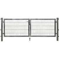 FLORAWORLD Doppeltor, System »Premium«, Türmaße BxH: 300 x 180 cm – silberfarben FLORAWORLD Doppeltor, System »Premium«, Türmaße BxH: 300 x 180 cm – silberfarben