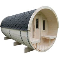 WOLFF FINNHAUS Fasssauna »Basic«, Fichtenholz, beige, 6 Personen WOLFF FINNHAUS Fasssauna »Basic«, Fichtenholz, beige, 6 Personen