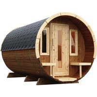 WOLFF FINNHAUS Fasssauna »De luxe Thermo«, Fichtenholz, beige, 6 Personen WOLFF FINNHAUS Fasssauna »De luxe Thermo«, Fichtenholz, beige, 6 Personen