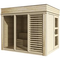 WOLFF FINNHAUS Saunahaus »Paradiso«, BxTxH: 329 x 229 x 261 cm, ohne Ofen - beige Rabatt: 8 % WOLFF FINNHAUS Saunahaus »Paradiso«, BxTxH: 329 x 229 x 261 cm, ohne Ofen - beige Rabatt: 8 %
