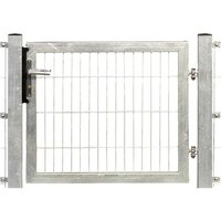 FLORAWORLD Systemtor »Premium«, Türmaße BxH: 100 x 100 cm, mit Zylinderschloss – silberfarben FLORAWORLD Systemtor »Premium«, Türmaße BxH: 100 x 100 cm, mit Zylinderschloss – silberfarben