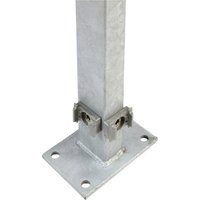 FLORAWORLD Eckpfosten, Stahl, BxHxL: 15 x 10 x 129,3 cm – silberfarben FLORAWORLD Eckpfosten, Stahl, BxHxL: 15 x 10 x 129,3 cm – silberfarben