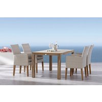 BEST Gartenmöbelset »Alicante«, 4 Sitzplätze, Aluminium/Teakholz, inkl. Auflagen – beige Rabatt: 17 % BEST Gartenmöbelset »Alicante«, 4 Sitzplätze, Aluminium/Teakholz, inkl. Auflagen – beige Rabatt: 17 %