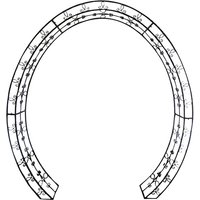 GARDEN PLEASURE Rosenbogen »Lamos«, B x T x H: 200 x 38 x 220 cm, Stahl, schwarz GARDEN PLEASURE Rosenbogen »Lamos«, B x T x H: 200 x 38 x 220 cm, Stahl, schwarz