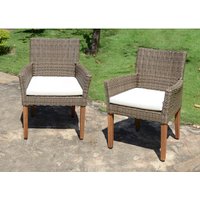 GARDEN PLEASURE Gartenstuhl, BxTxH: 60 x 47 x 87 cm, Holz – braun GARDEN PLEASURE Gartenstuhl, BxTxH: 60 x 47 x 87 cm, Holz – braun