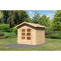 KARIBU Ferienhaus »Talkau«, Holz, BxHxT: 244 x 230 x 204 cm (Außenmaße inkl. Dachüberstand) – beige | Fichte | 5 m² KARIBU Ferienhaus »Talkau«, Holz, BxHxT: 244 x 230 x 204 cm (Außenmaße inkl. Dachüberstand) – beige | Fichte | 5 m²