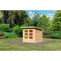 KARIBU Gartenhaus »Stockach 2«, Holz, BxHxT: 186 x 197 x 186 cm (AuĂenmaĂe inkl. DachĂŒberstand) - beige |  Fichte KARIBU Gartenhaus »Stockach 2«, Holz, BxHxT: 186 x 197 x 186 cm (AuĂenmaĂe inkl. DachĂŒberstand) - beige |  Fichte