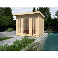 WEKA Ferienhaus »Panorama 172 Gr.2«, Holz, BxHxT: 319 x 216 x 342 cm (Außenmaße inkl. Dachüberstand) – beige | Holz | 8,82 m² WEKA Ferienhaus »Panorama 172 Gr.2«, Holz, BxHxT: 319 x 216 x 342 cm (Außenmaße inkl. Dachüberstand) – beige | Holz | 8,82 m²