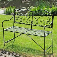GARDEN PLEASURE Bank, Stahl, BxHxT: 111 x 93 x 54 cm – grau GARDEN PLEASURE Bank, Stahl, BxHxT: 111 x 93 x 54 cm – grau