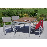 MERXX Gartenmöbel »Naxos«, 6 Sitzplätze, Aluminium/Textil/Akazienholz – grau Rabatt: 17 % MERXX Gartenmöbel »Naxos«, 6 Sitzplätze, Aluminium/Textil/Akazienholz – grau Rabatt: 17 %