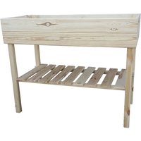 PROMADINO Hochbeet, BxH: 100 x 80 cm, natur, Holz – beige PROMADINO Hochbeet, BxH: 100 x 80 cm, natur, Holz – beige