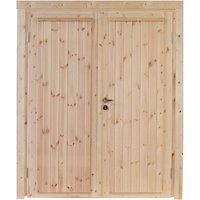 Doppeltür »Knut 40«, Kiefernholz, Natur – beige Doppeltür »Knut 40«, Kiefernholz, Natur – beige